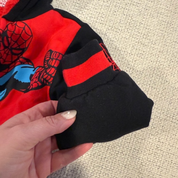 Marvel Red and Blue Spider-Man Plush Hoodie - Picture 6 of 7